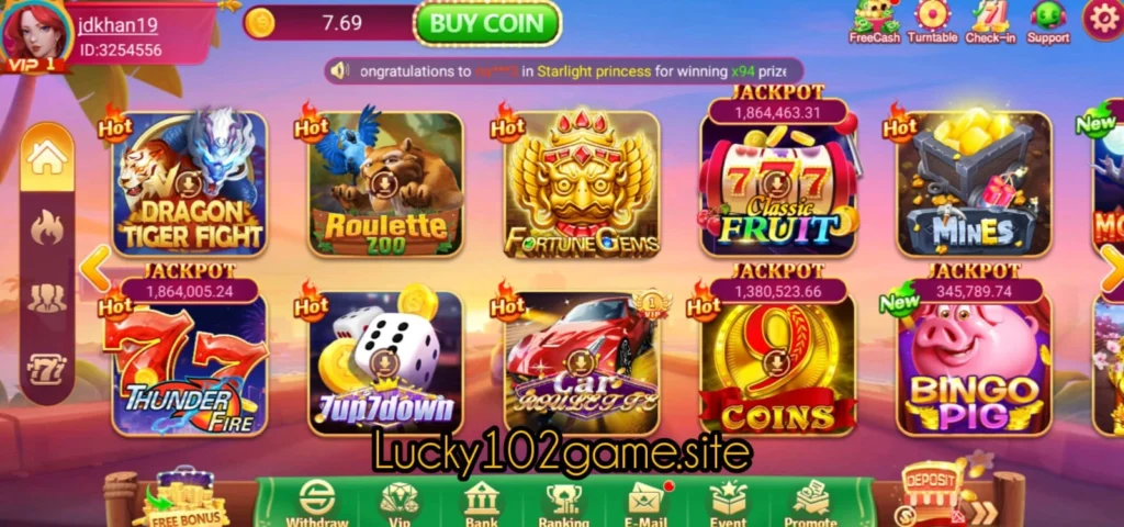 Lucky 102 Game download